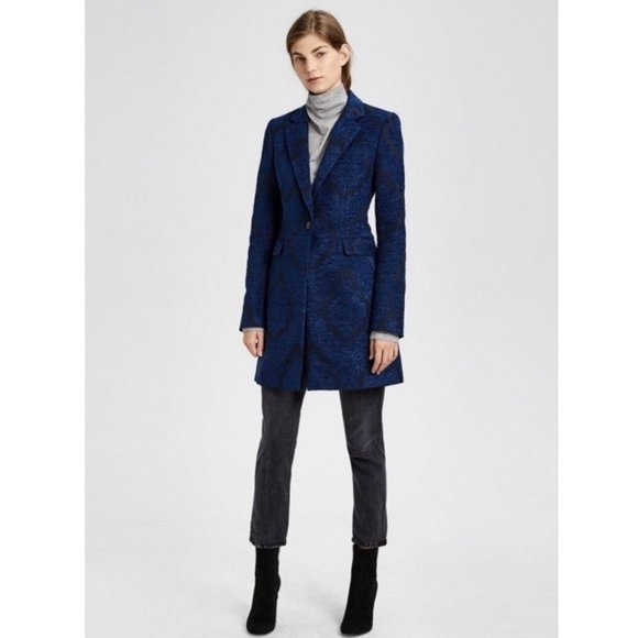 Theory Boucle Jacquard Coat - Picture 1 of 9